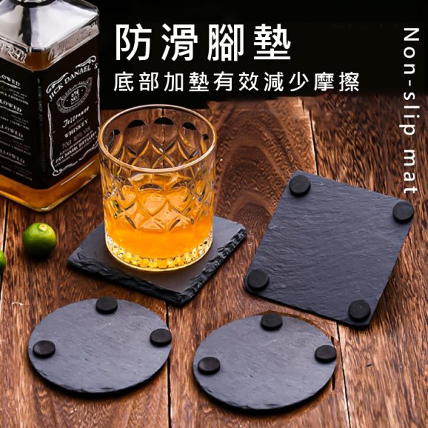 天然石板杯墊：圖片 9